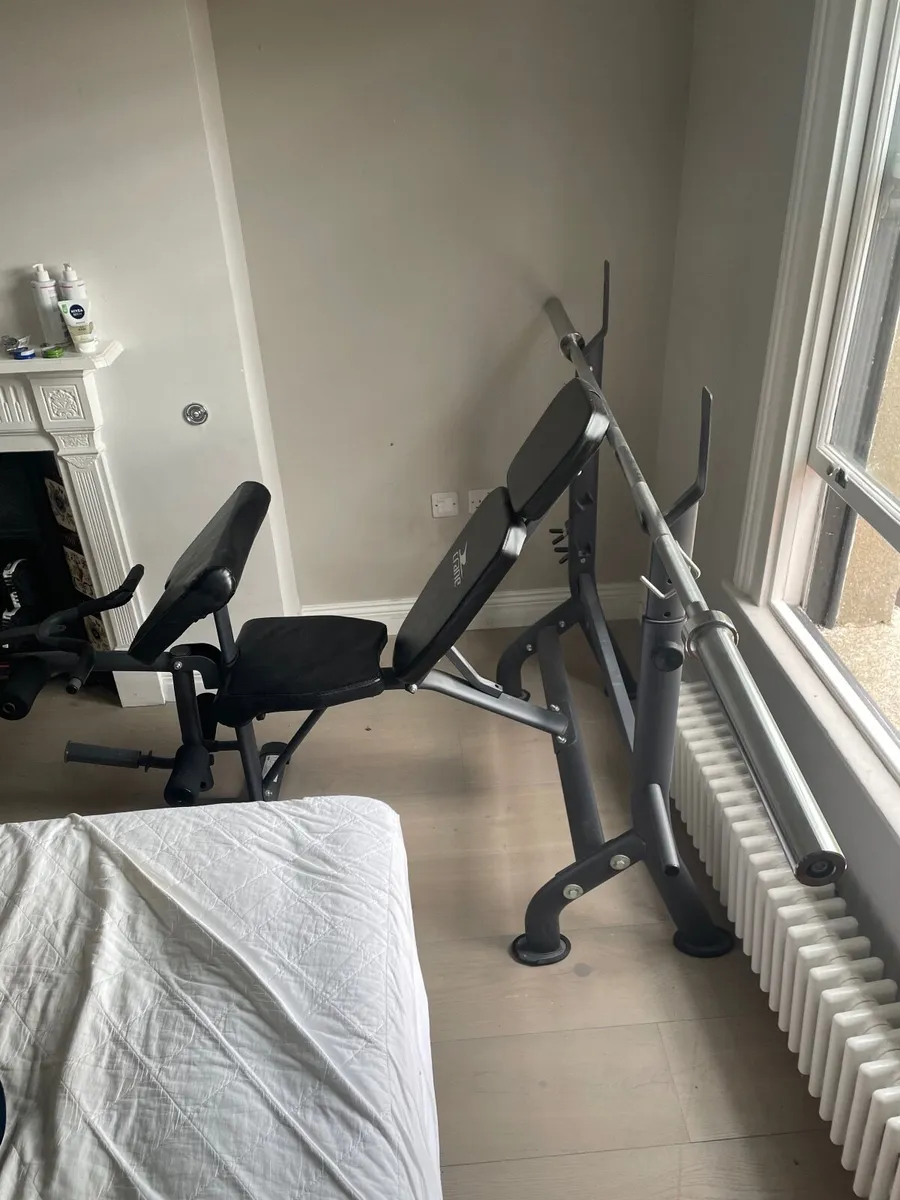 Adjustable Weight bench and bar - Image 3