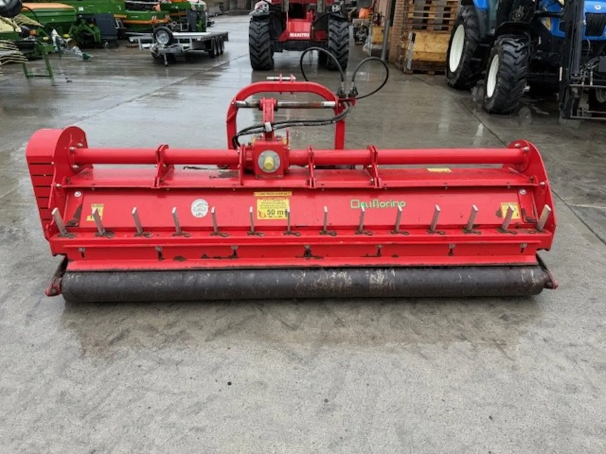 Used  Delmorino 270 HD Hammer type Flail Mower - Image 1
