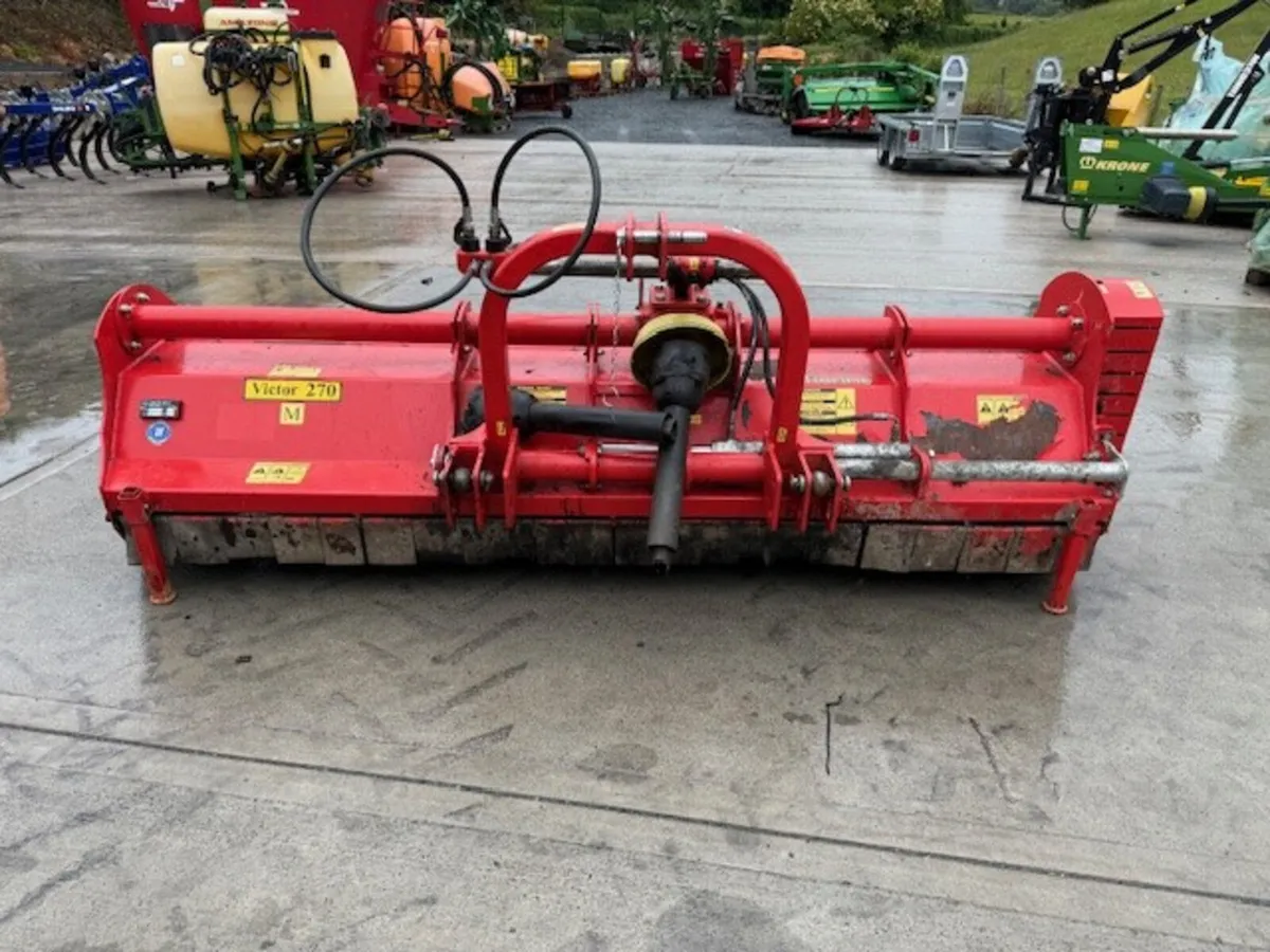 Used  Delmorino 270 HD Hammer type Flail Mower - Image 4