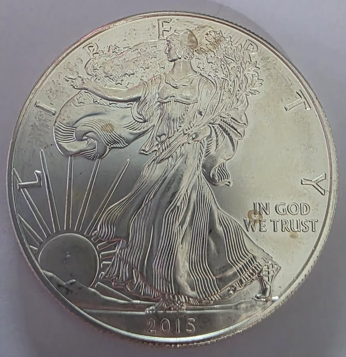2015 1oz silver walking liberty dollar - Image 1