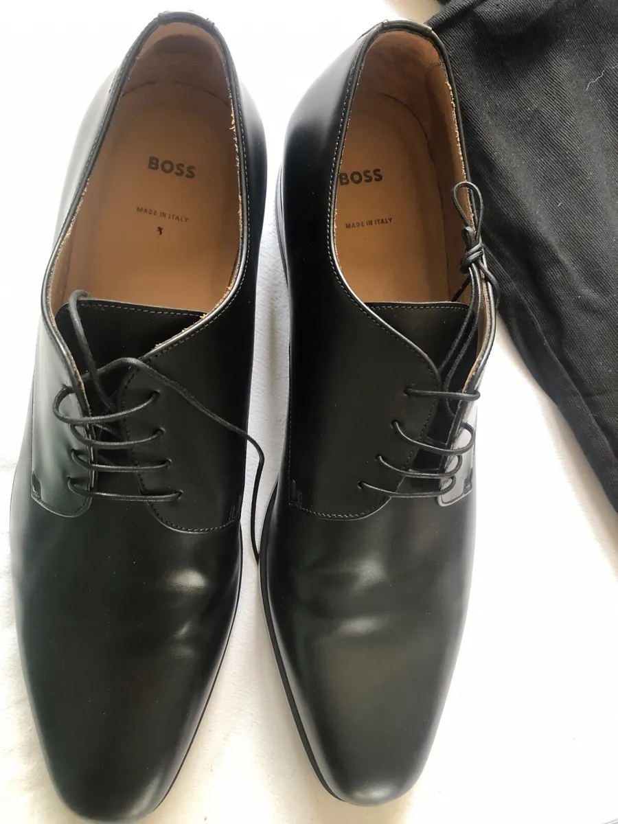 Hugo Boss Black Leather Shoes Size 11 €200 ono - Image 1
