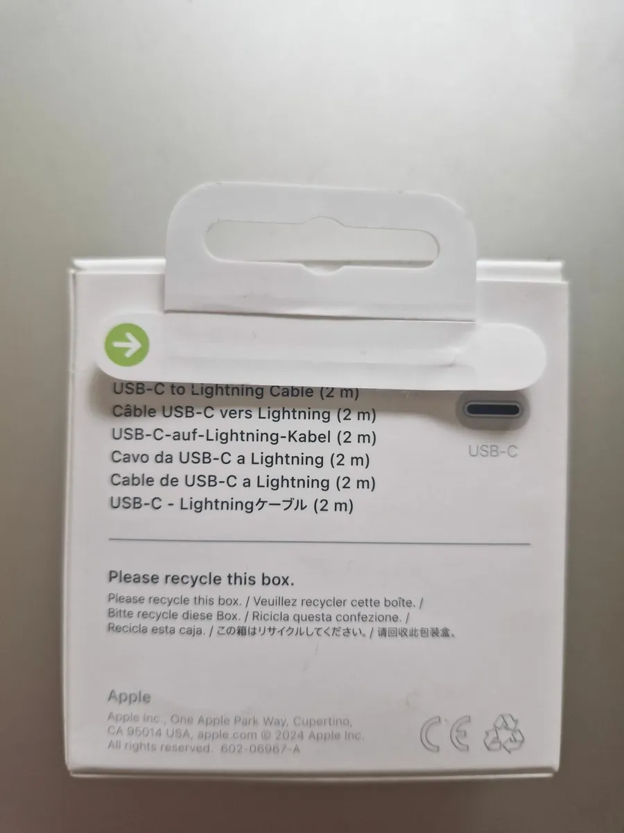 Mac Cable USB-C to Lightning (2 mtrs) - Image 2