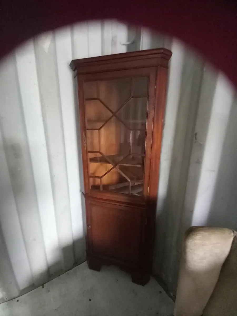 Corner Mahongany Cabinet - Image 2
