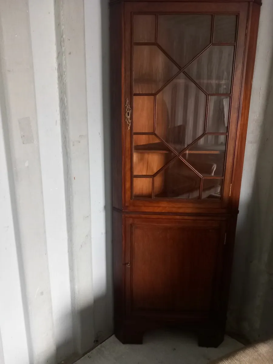 Corner Mahongany Cabinet - Image 3