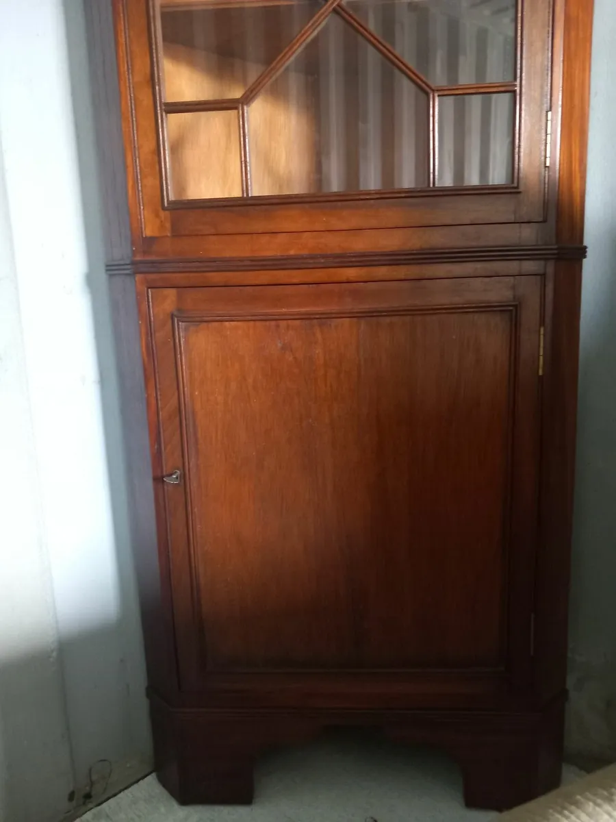 Corner Mahongany Cabinet - Image 4