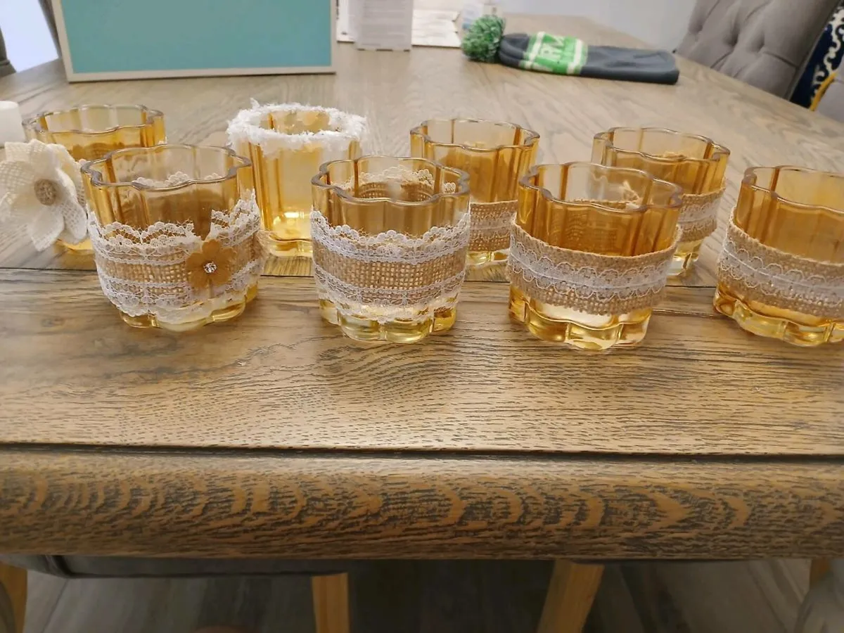 8 decorative tea light holders