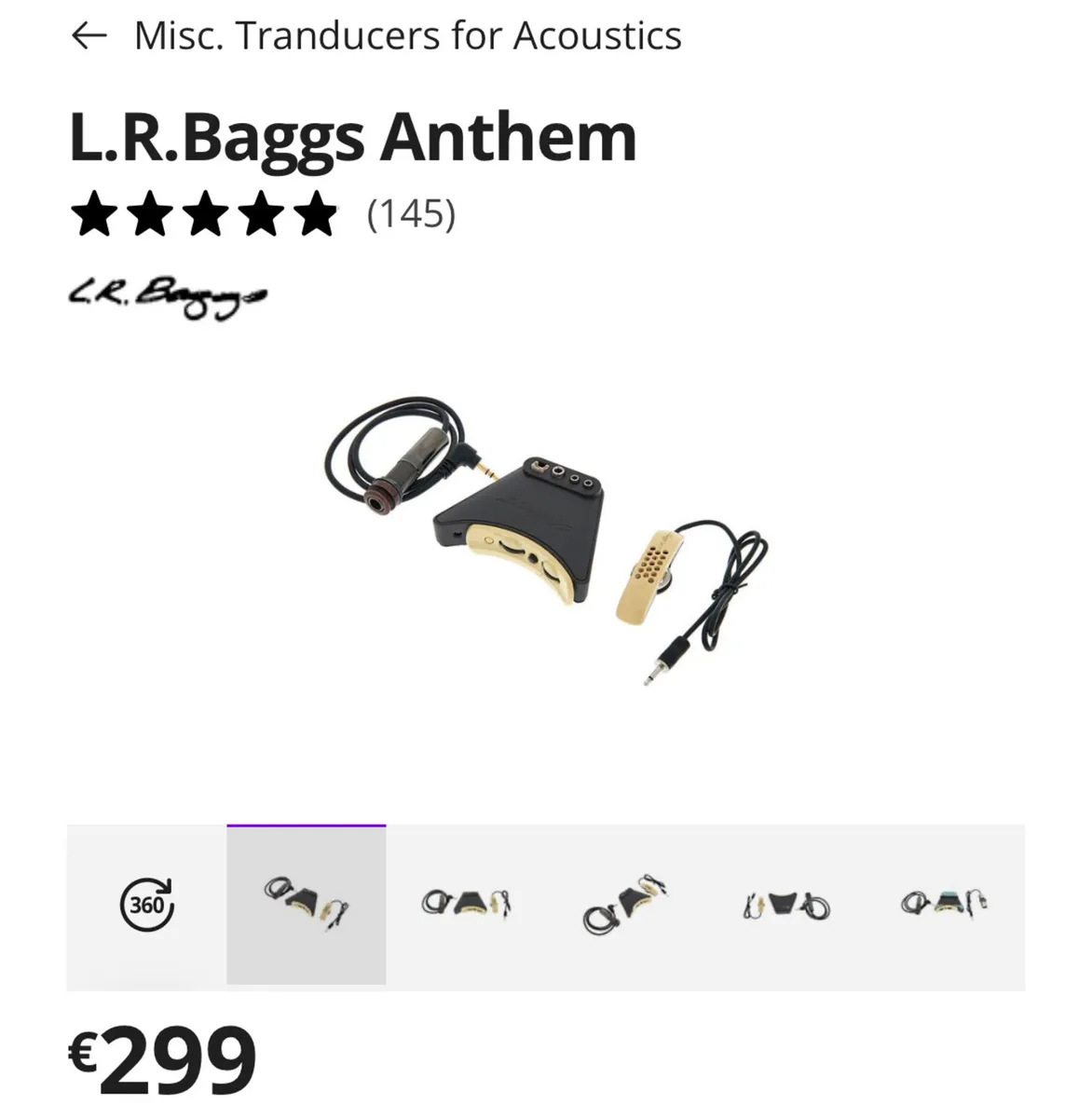 LR Baggs Anthem Acoustic Guitar Pick Up - Image 3