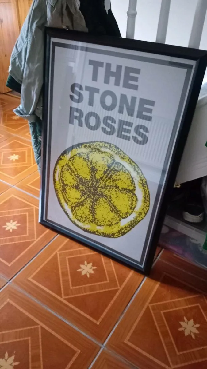 Hendrix,Stone Roses framed posters - Image 3