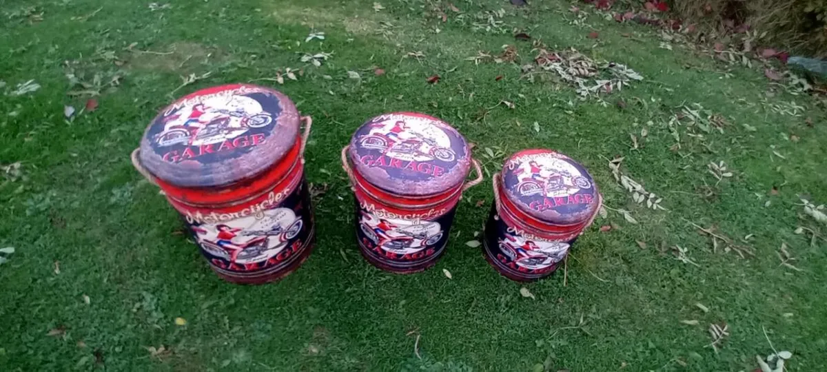 3pce Storage Stool Set - Image 3