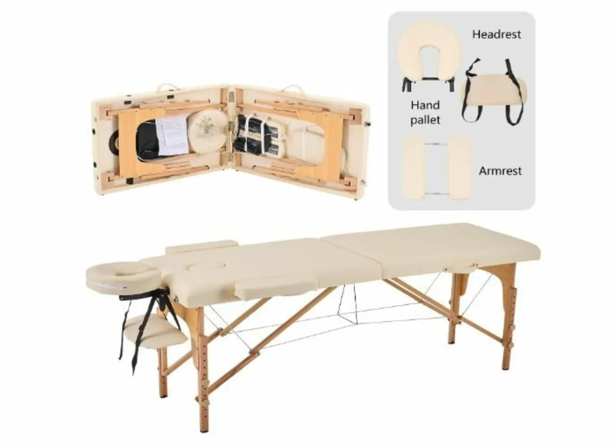 Folding Massage Table 2 Zone Massage - Image 1