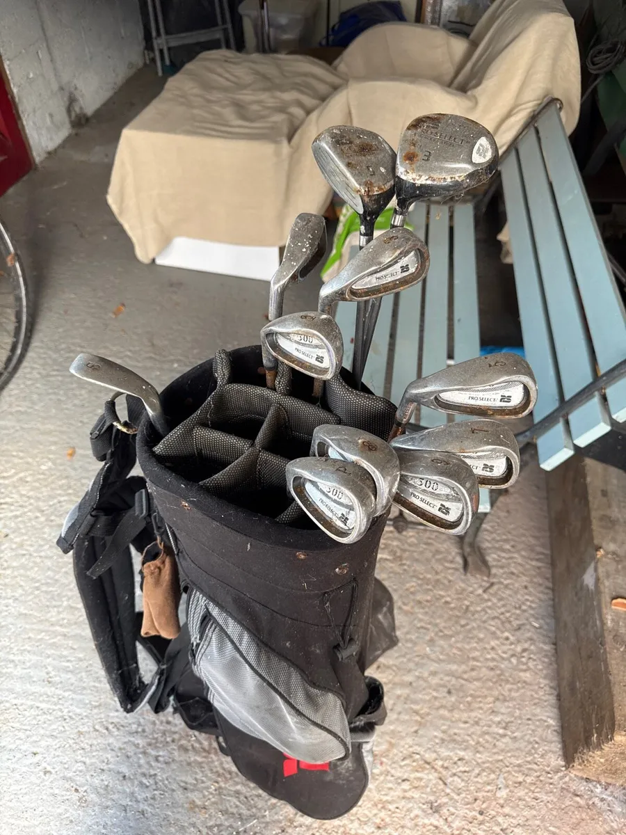 Left handed golf clubs set & bag