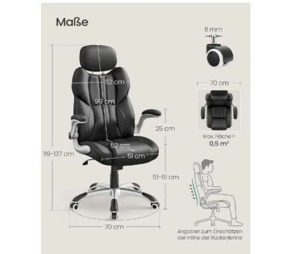 Office Chair Ergonomic Swivel Chair - Image 3