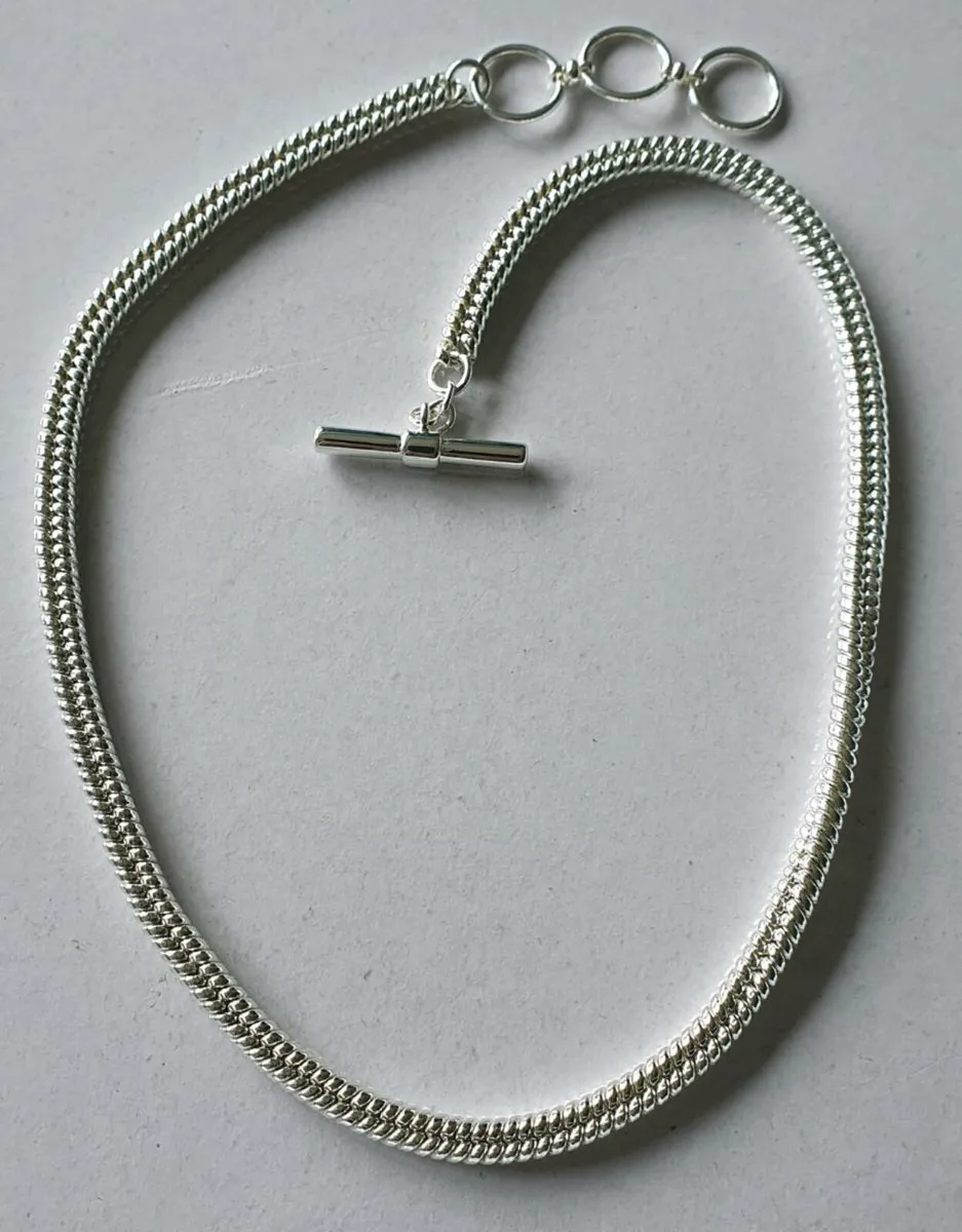 'Pilgrim' Statement Albert Chain - Silver Plate - Image 1