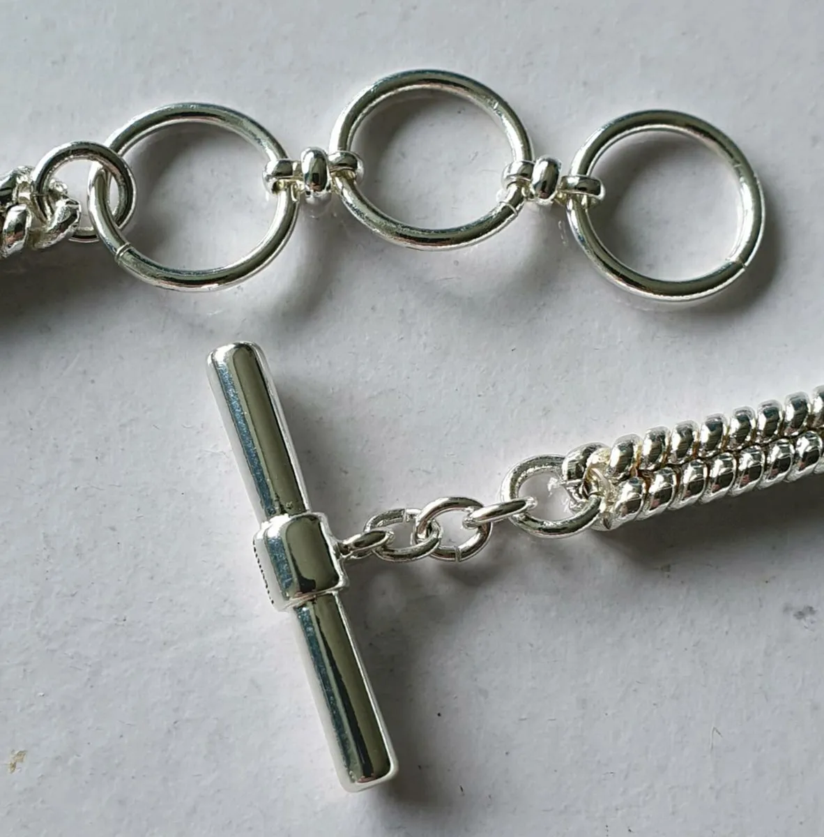 'Pilgrim' Statement Albert Chain - Silver Plate - Image 2