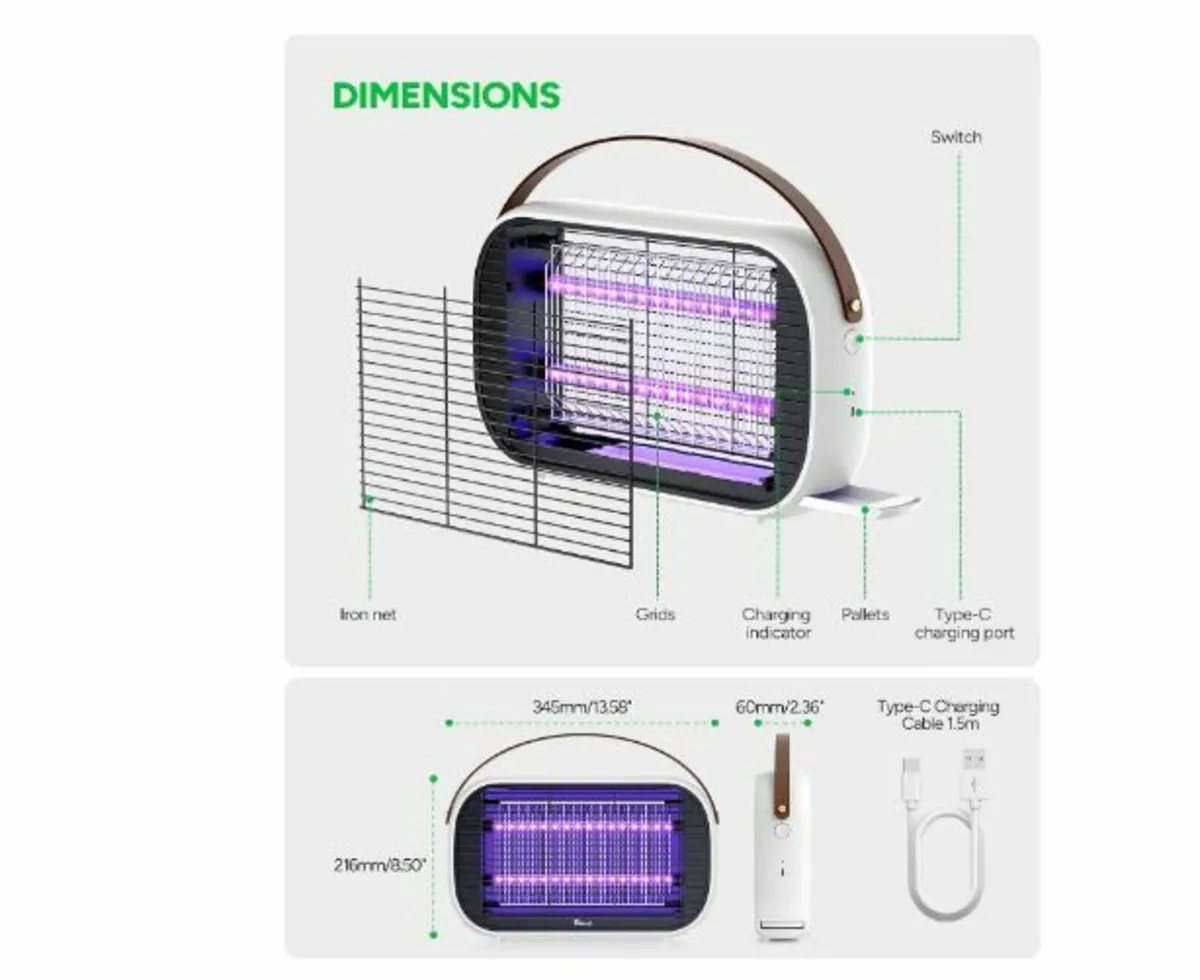 LED Insect Killer for Outdoor and Indoor Use - Image 2