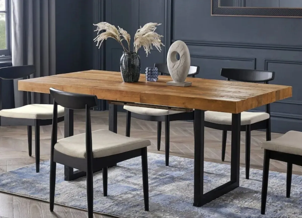 DINING Table - Dark Reclaimed Pine - Image 4