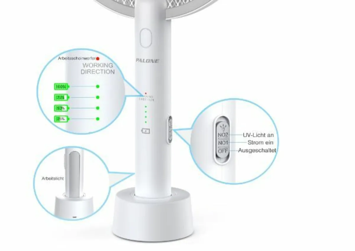 Electric Fly Swatter Insect Killer, 4000 V - Image 2