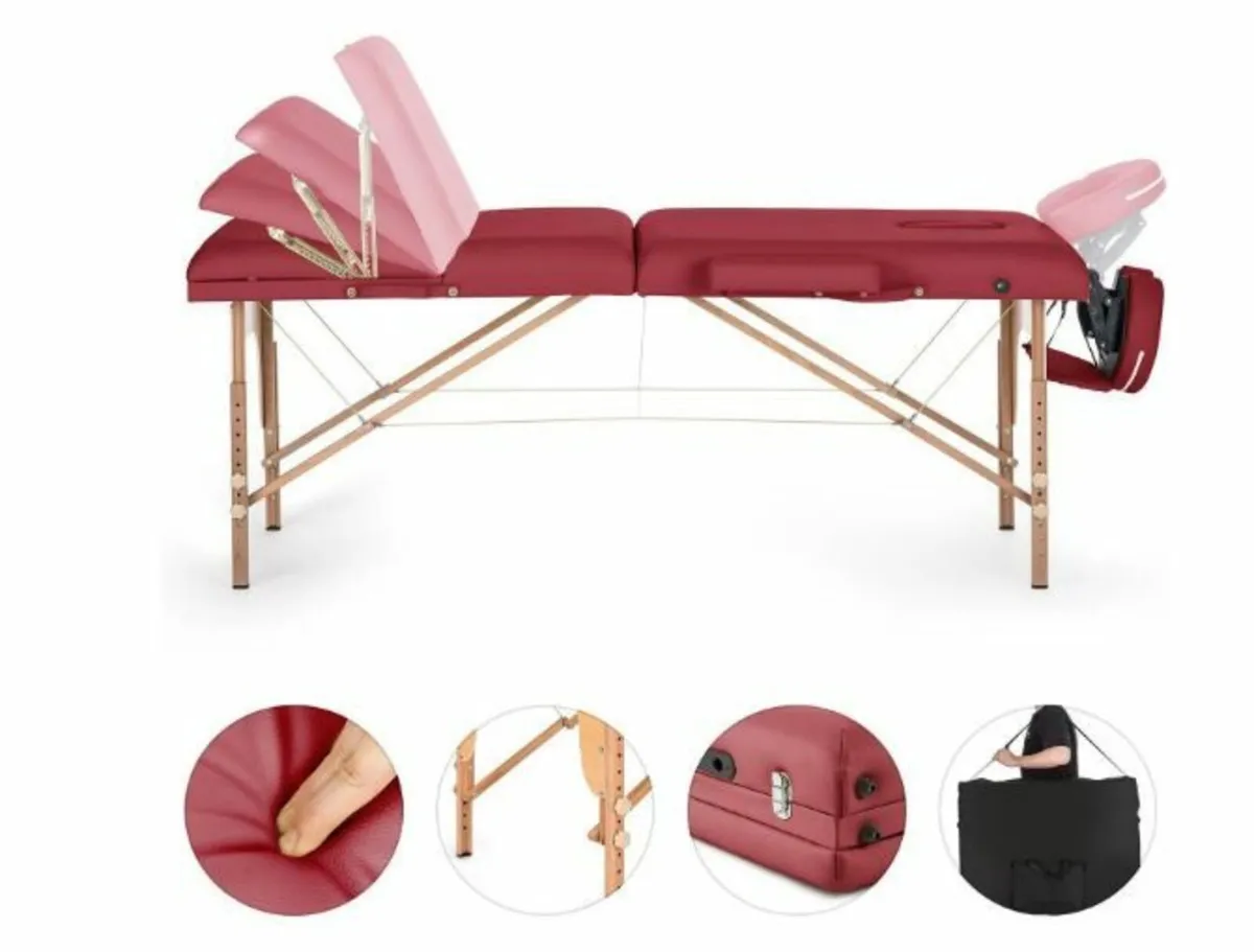 Massage Table 210 cm 200 kg Foldable - Image 2