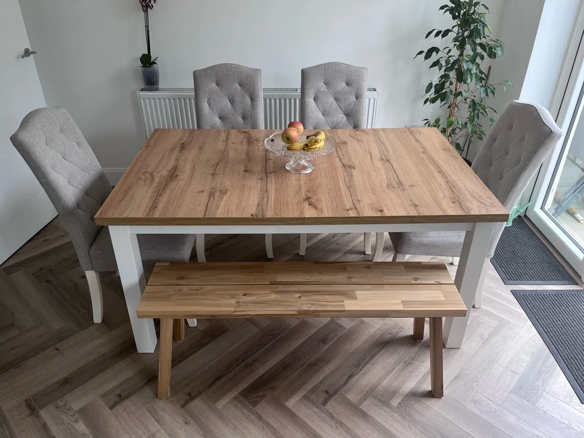 Extendable Kitchen Table Dining Table - Image 2