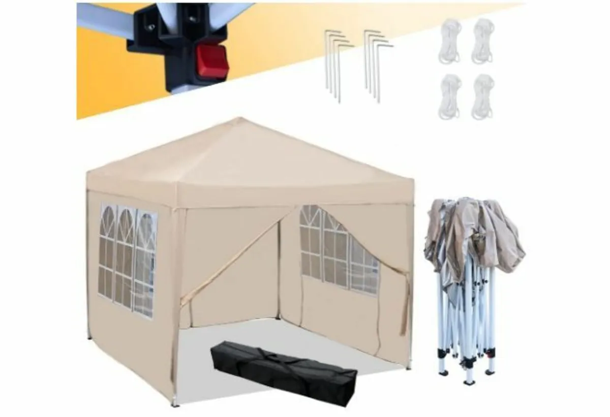 Folding Gazebo Waterproof Gazebo 3 x 3 m - Image 1