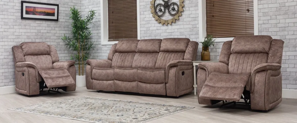 Brand new 3+1+1 all recliner sofas