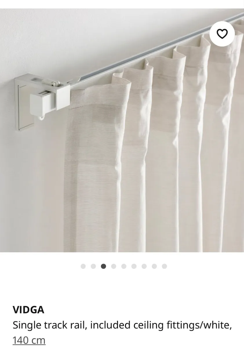 Track rail & net curtain - Image 1