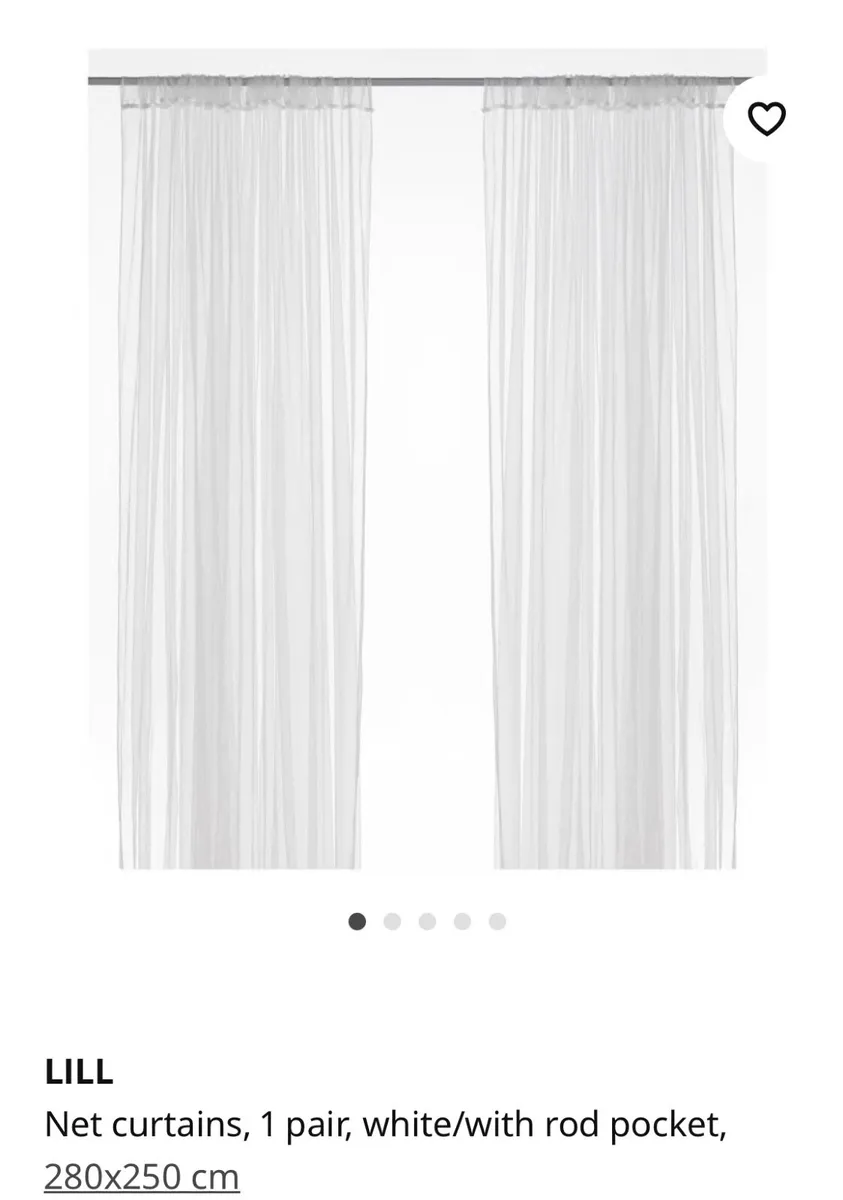 Track rail & net curtain - Image 3