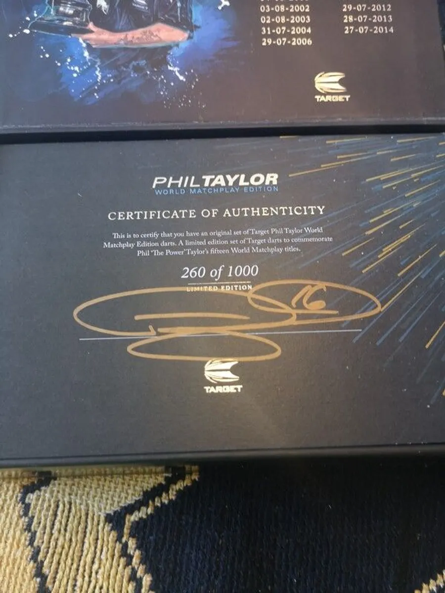 Phil Taylor Matchplay Darts - Image 1