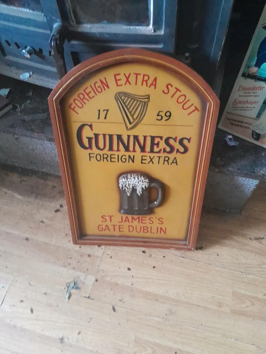 Vintage Guinness sign - Image 1
