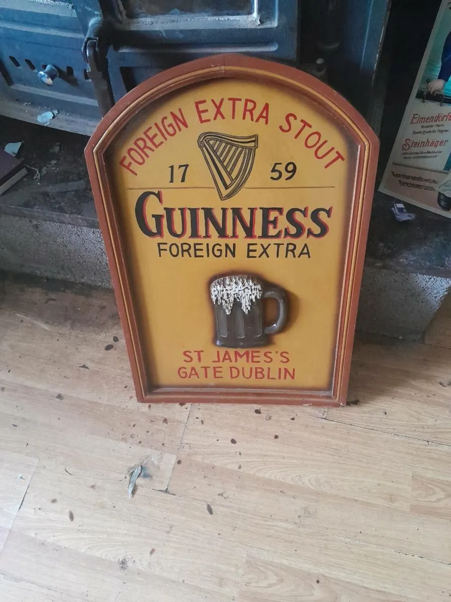 Vintage Guinness sign - Image 3