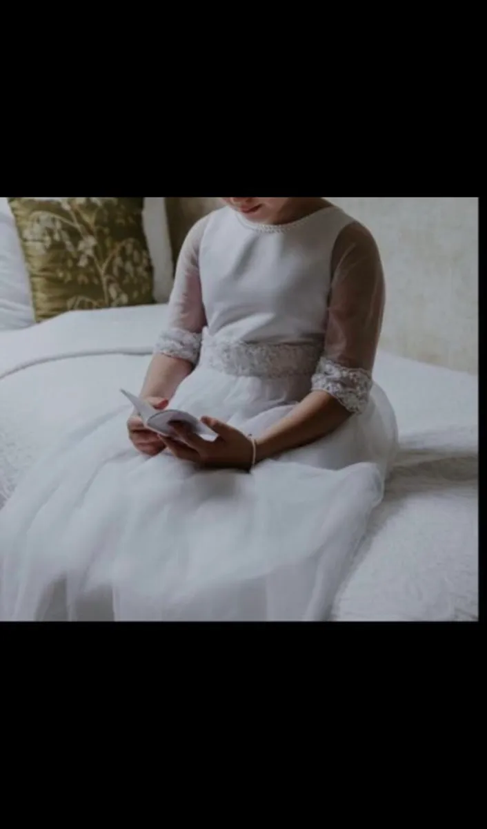 Communion Dress and headpiece - Image 1