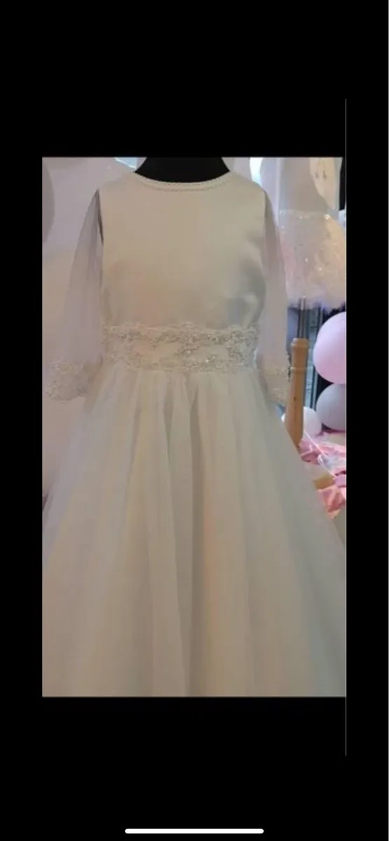 Communion Dress and headpiece - Image 3