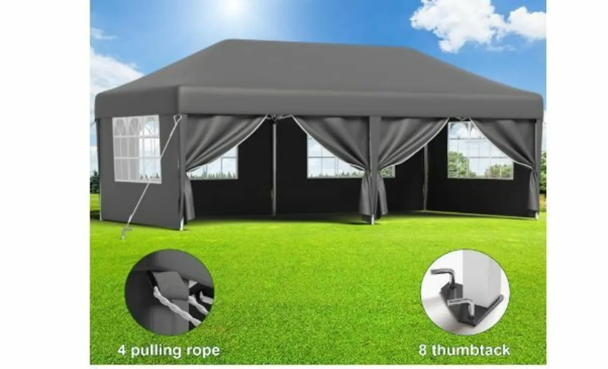 Gazebo 3 x 6 UV Protection 50+, Folding - Image 3