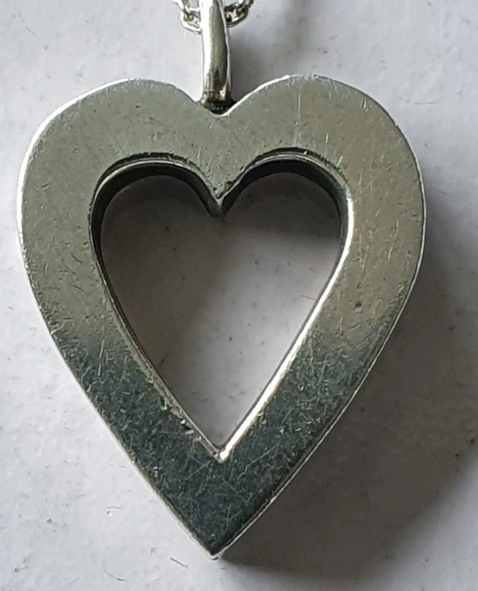 925 Silver Heart Necklace - Image 1