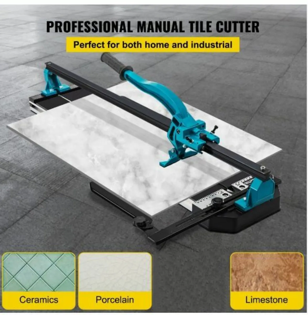 Manual Tile Cutter 1200mm Single Rail Hand Tool - Image 2