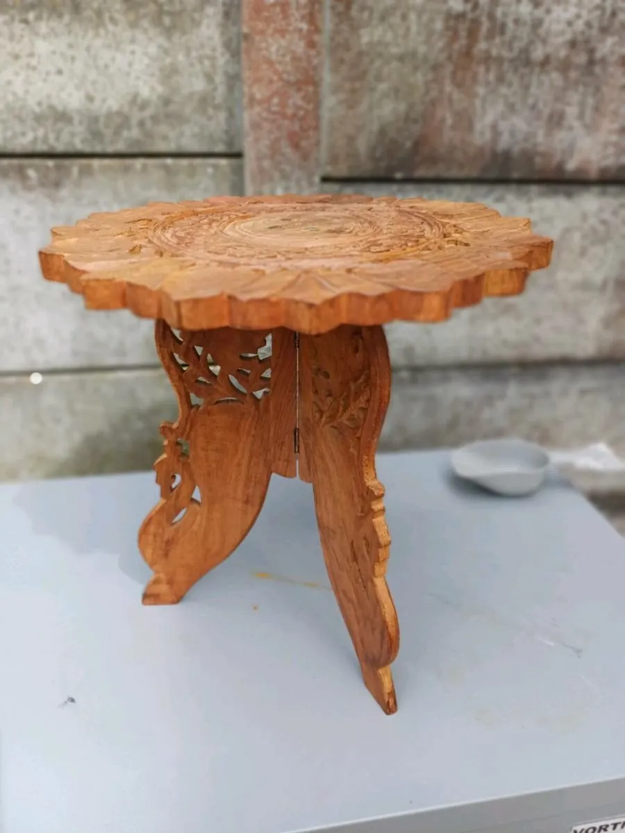 Vintage Indian Side Table - Image 1