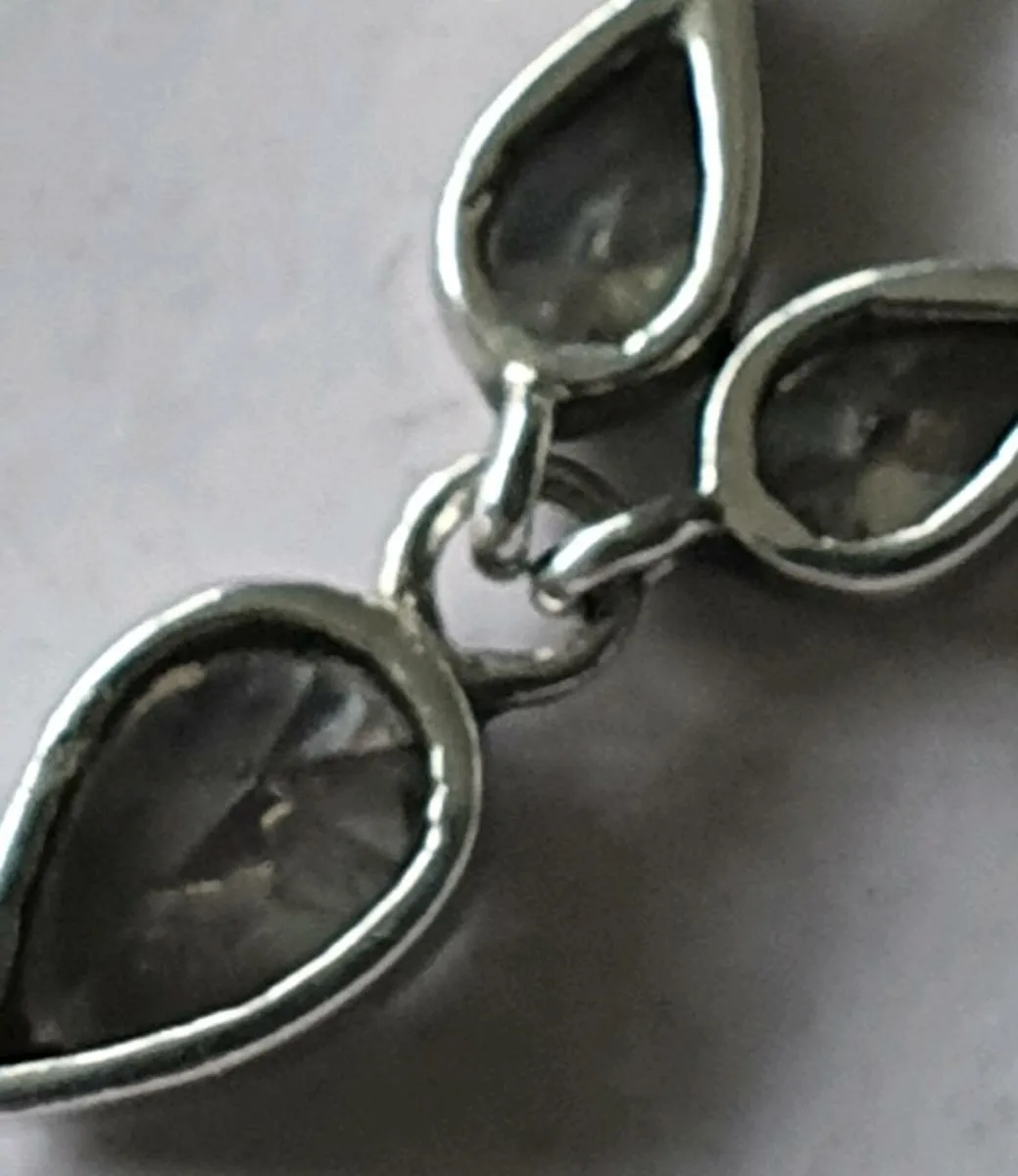 925 Silver and Crystal Necklace - Image 3
