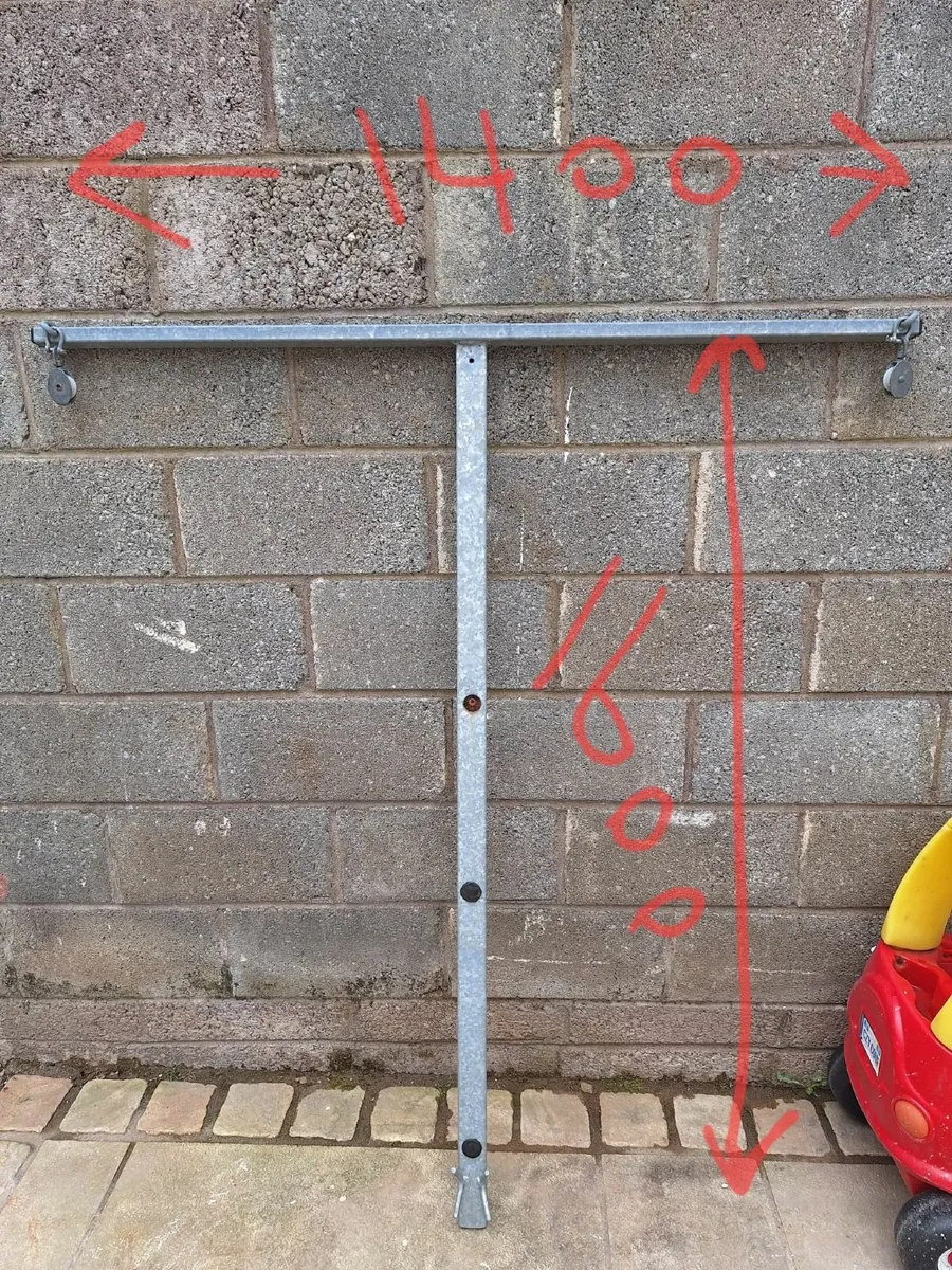 Galvanised washing line pole