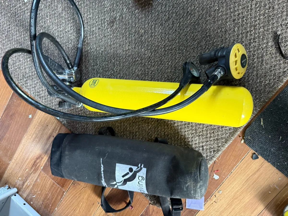 Scuba diving pony bottle and reg - Image 1