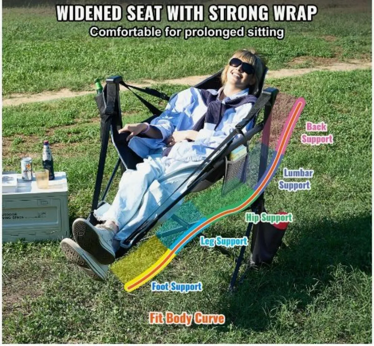 Camping Chair Hammock Chair 300 lbs - Image 2