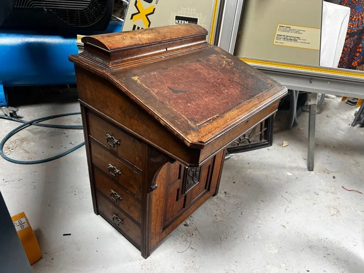 Antique Davenport writing desk - Image 2