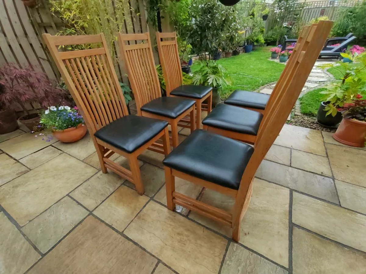 Kitchen dining chairs x 6 - Image 1
