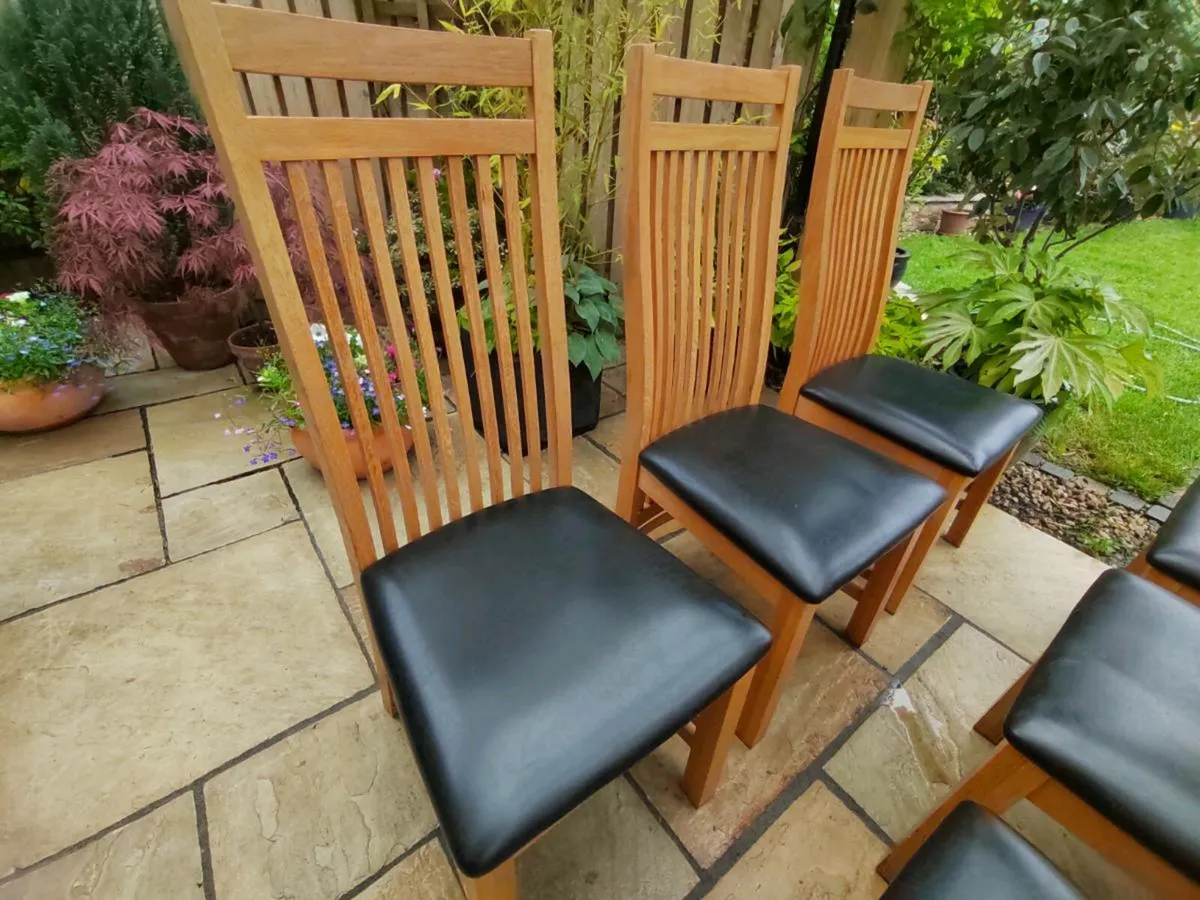 Kitchen dining chairs x 6 - Image 2