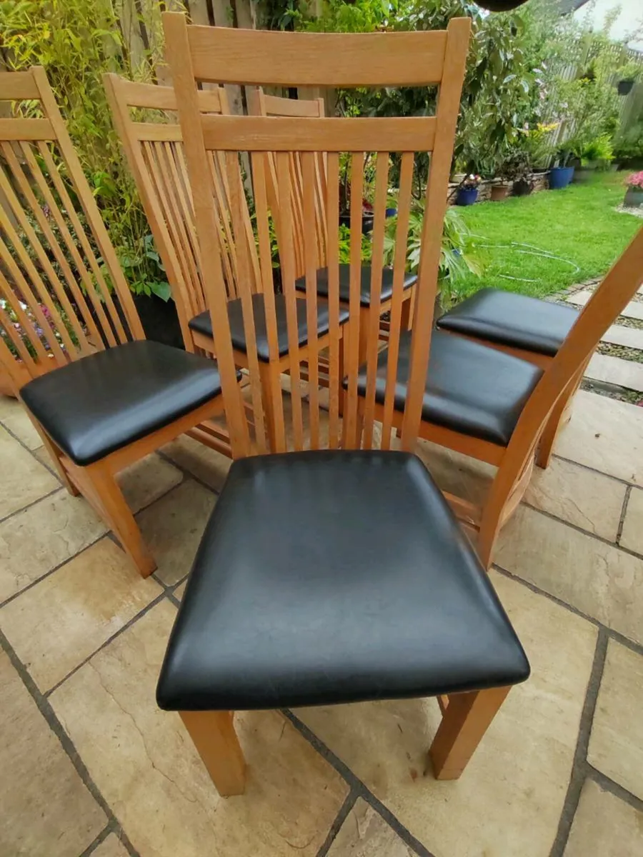Kitchen dining chairs x 6 - Image 3