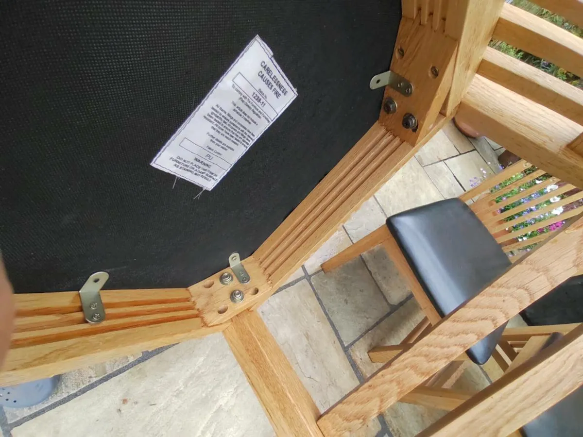 Kitchen dining chairs x 6 - Image 4