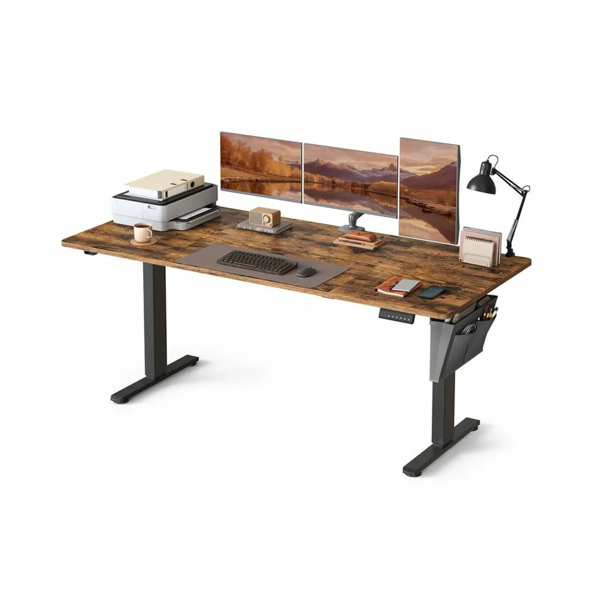 Electric Height Adjustable Desk 180 x 80 cm XL Vin - Image 1