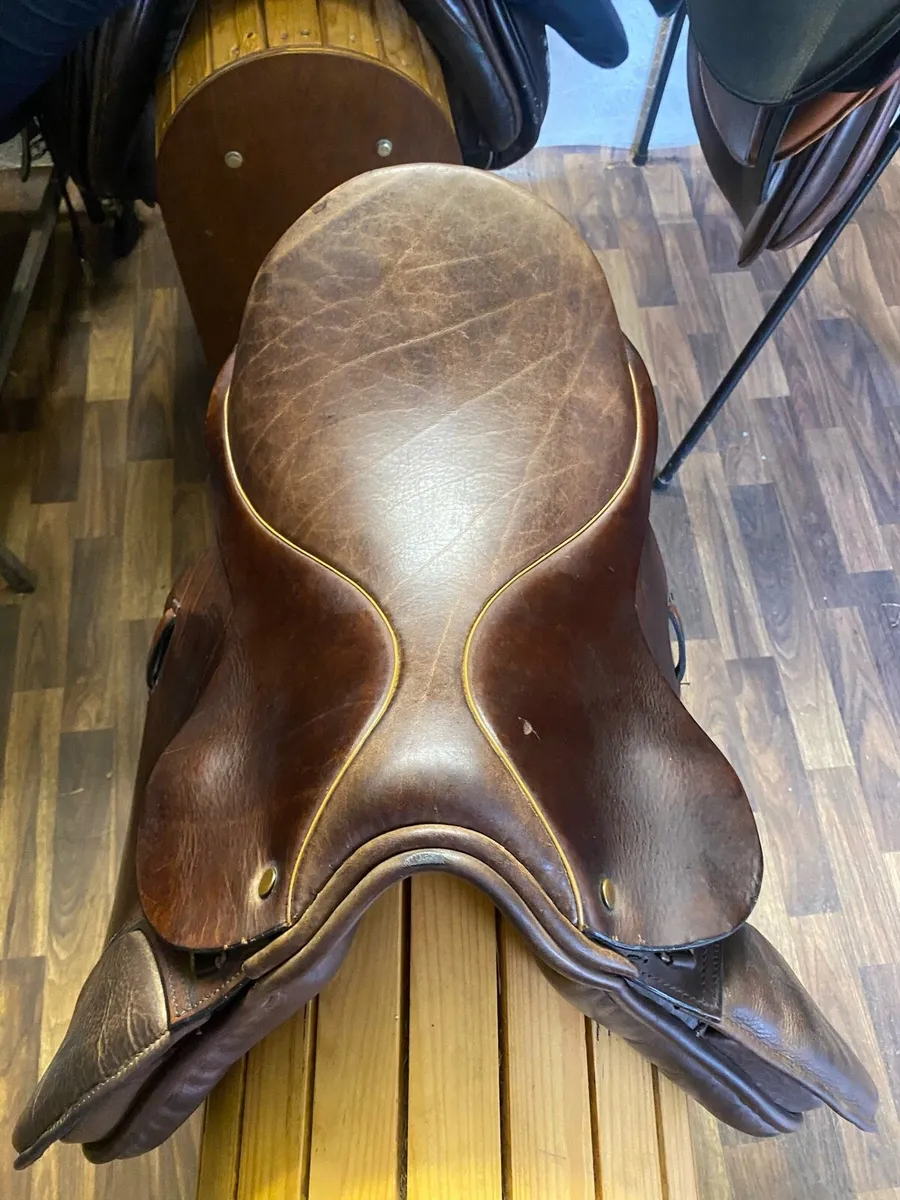 16” Cliff barnsby Leather pony saddle - Image 2