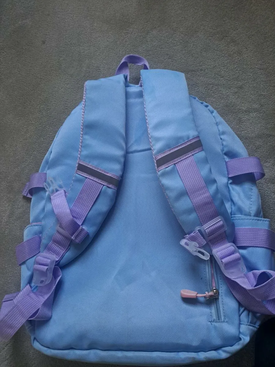 Kawaii Girls Glitter Baby blue School bag - Image 3