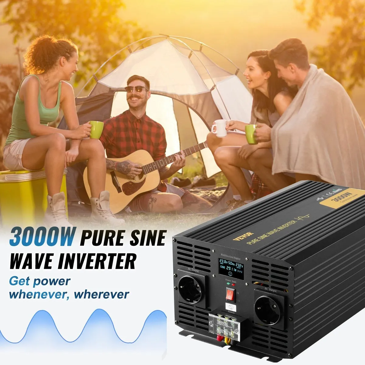 Pure Sine Wave Inverter Power Inverter 3000W DC24V - Image 2