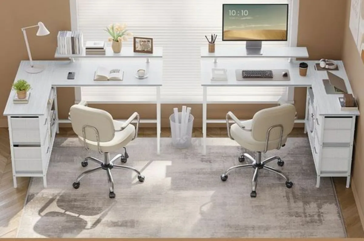 New Office Desk With Monitor Stand - FREE P&P - Image 2